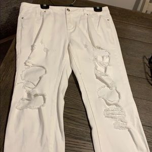 Forever 21 shredded jeans